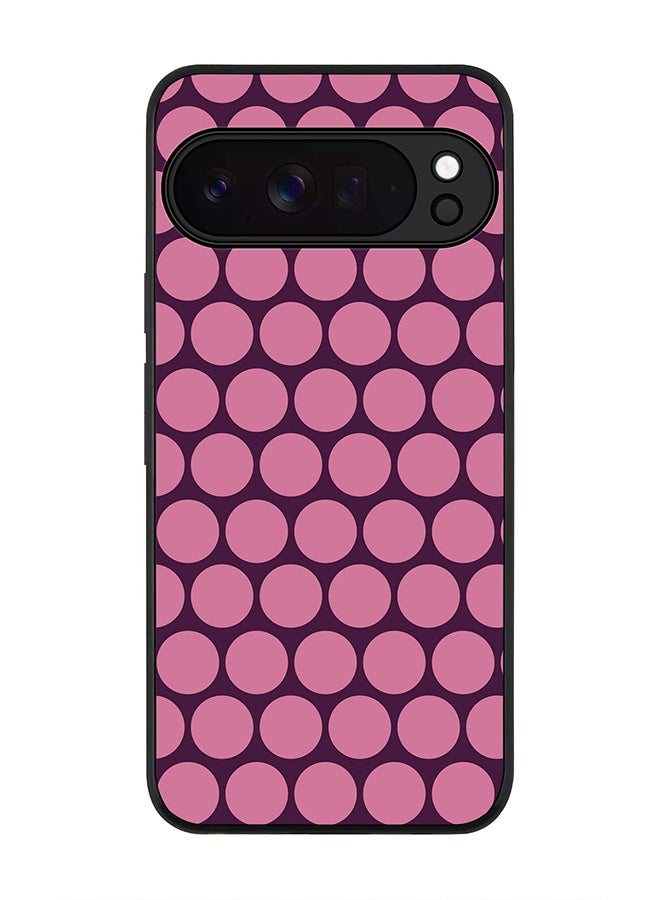 For Google Pixel 10 Pro XL Case,Slim fit Camera Protection, Shockproof Thin Phone cover  - Purple Honeycombs